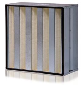 Clean rooms Panel filters pleated packs The special, paper-like fleece made of superfine micro-glass fibres is