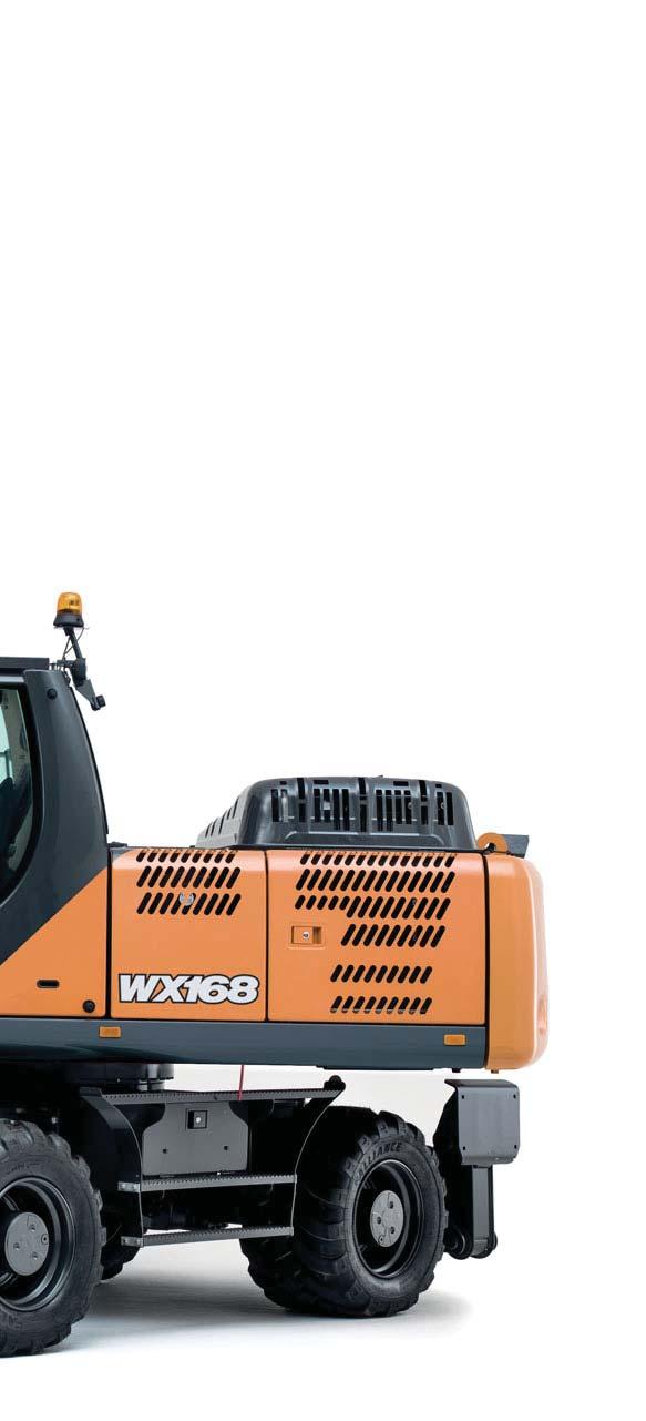 POWER AND CONTROL The WX wheeled excavators are designed to deliver a axiu of productivity and precision.