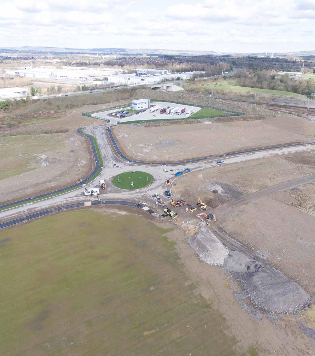 Along with two of the commercial property zones, Ashford International Truckstop would be on the easternmost part of the site, next to the existing Brett Aggregates railhead and the M20.