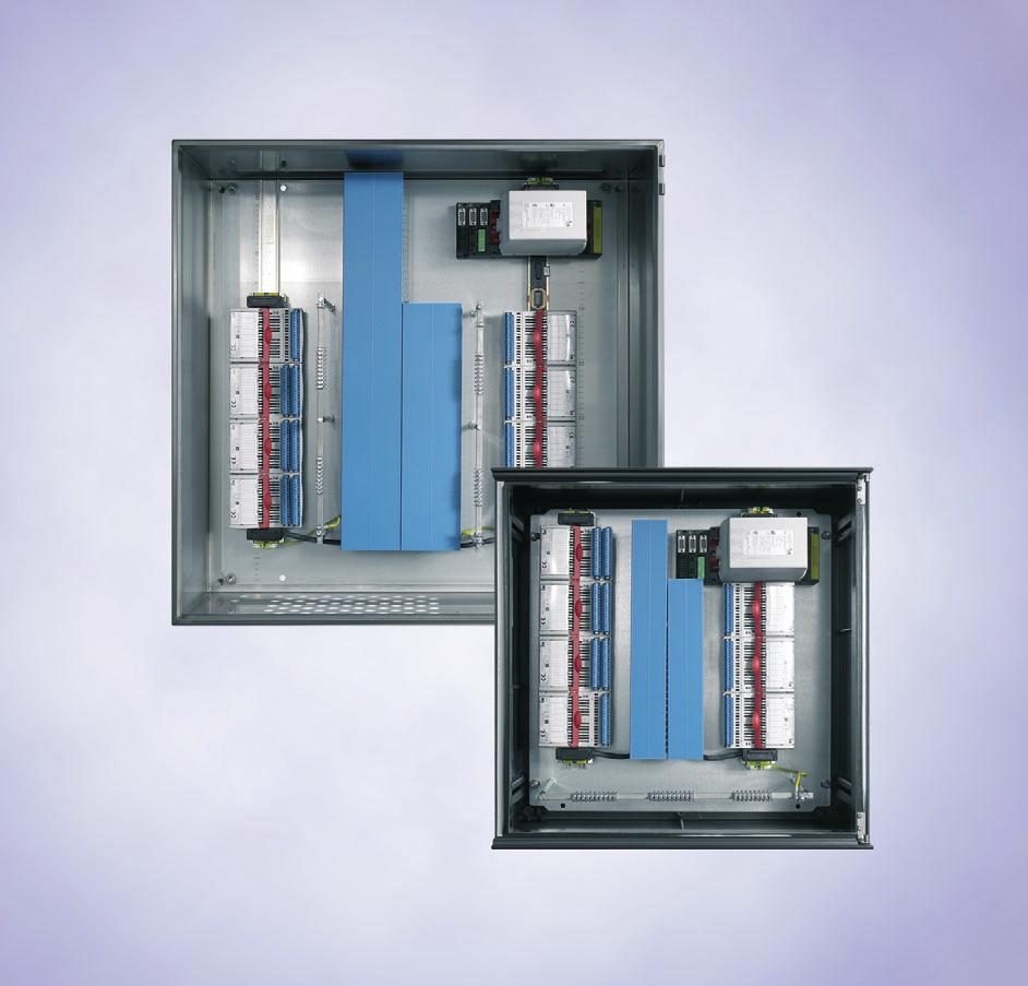 4 Remote I/O Series 86 078E00 Series 86 enclosures of glass-fibre reinforced polyester resin or of high grade steel are used in larger control stations and control station combinations.
