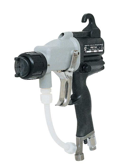 PRO Xs Electrostatic Spray Guns Maximize your performance with Graco PRO Xs manual and automatic electrostatic guns. Upgrade from air spray or HVLP technologies.