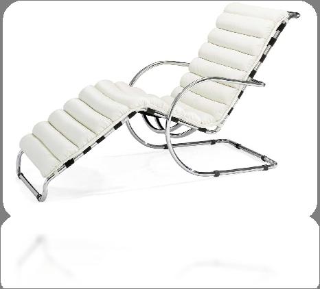 Pearl Chaise Lounge Chair Model Number PB-ZM-502112 The Pearl Chaise Lounge Chair is made from PU leather wrapped cushions and a chromed steel tube frame, always classically handsome.