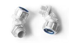 luminium fittings 90 Liquidtight fittings for flexible metallic conduits High-performance, corrosion resistant aluminium fittings for T& Liquidtight conduits Used in corrosive environments or where