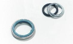 Sealing washers ccessories for liquidtight fittings Design locks resilient sealing material in steel Steel retainer protects seal from extruding out under torque and limits compression to an optimum