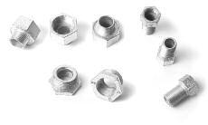 Extensions, Male enlargers & Female Reducers Rigid and intermediate metal conduit fittings For fittings with male NPT thread Malleable iron construction, with a female thread at one end and a male