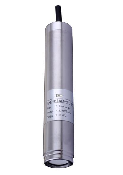 DRUCK & TEMPERATUR LEITENBERGER GMBH LMK 87 Stainless Steel Probe Ceramic Sensor accuracy according to IEC 60770: standard: 0.5 % FSO option: 0.5 % FSO Nominal pressure from 0... mh O up to 0.