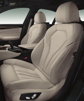 The Ivory White Dakota leather upholstery with Exclusive stitching and Black colour world comes as