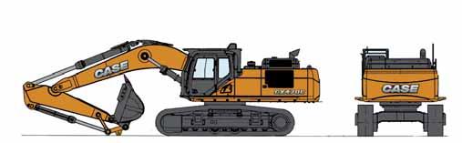 SPECIFICATIONS CX470C MASS EXCAVATOR GENERAL DIMENSIONS A F E D B C I J G H K L M FIXED SIDEFRAME UNDERCARRIAGE Arm 2.