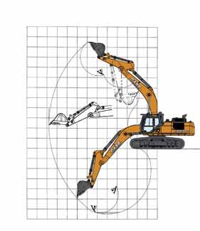 SPECIFICATIONS CX470C MASS EXCAVATOR PERFORMANCE DATA B D E C A FIXED SIDEFRAME UNDERCARRIAGE Arm 2.