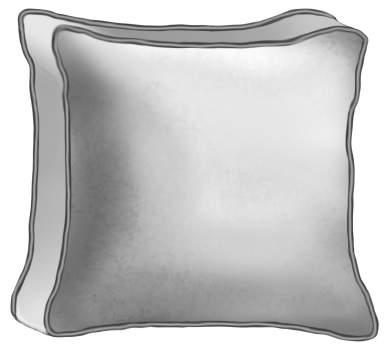 Decorative Pillows BOX PILLOW STANDARD FEATURES ¼" Self Welt Cord Zipper closure Polyester fiberfill insert or Feather/Down Insert 18" x18" x 3" UPGRADES PRICING