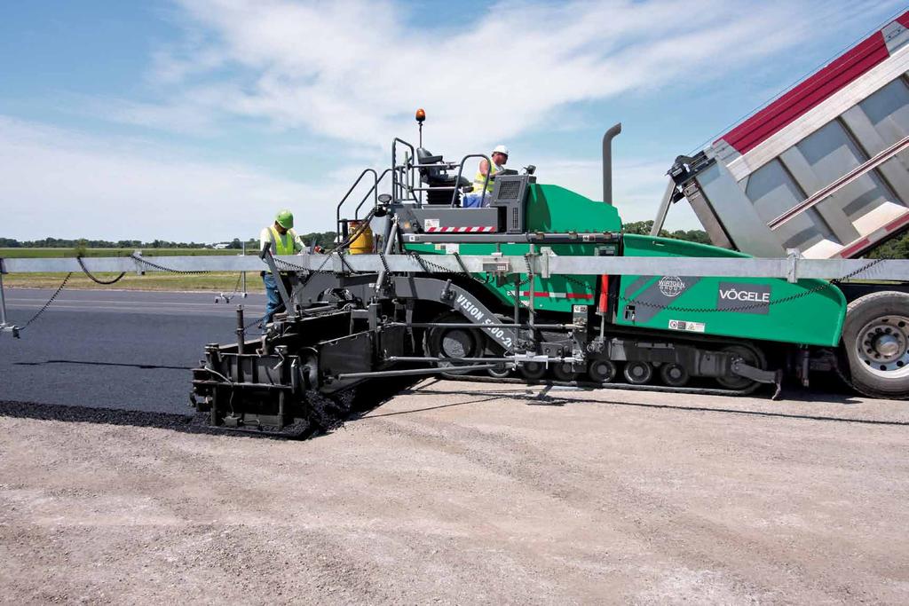 The Most Innovative Paver Technology Paver operators agree: the new VÖGELE paver includes outstanding The tracked VISION 5200-2i is designed primarily for use The machine comes with a drive concept