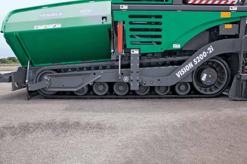 High Flotation, Maximum Traction and Precision Drive Extra Large Material Hopper and Easy Material Feed Continuous rubber tracks, 18 in.