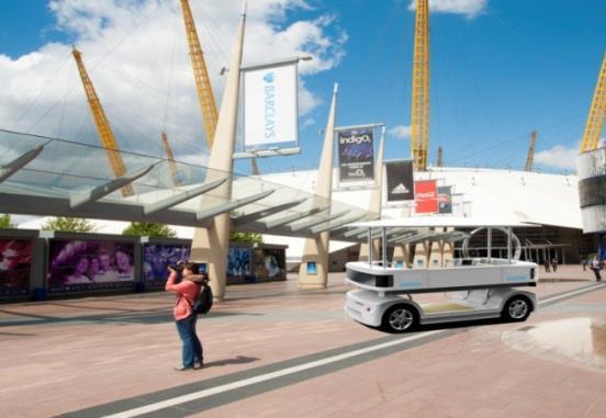 The GATEway Driverless project in Greenwich (2/3) Trials: 3 live trials of automated transport Eight fully driverless, electric shuttles (not on public roads) Fully autonomous valet parking of cars