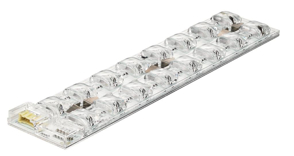 Modular approach to luminaire design; choice of different optical distributions CCT 4000 K, CRI 70