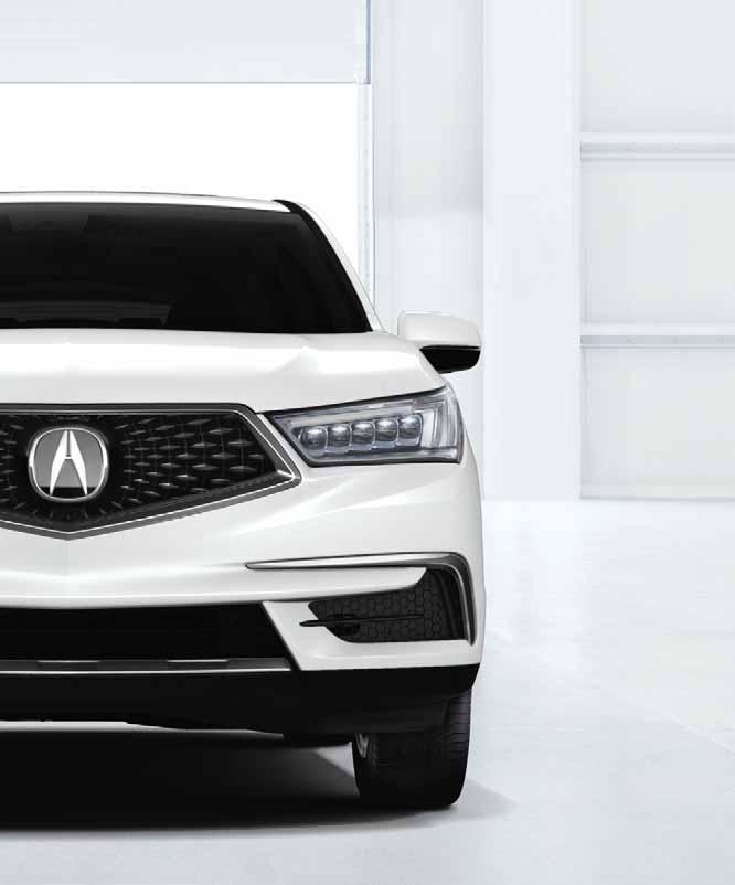EXTERIOR DESIGN As athletic as it is spacious, the multifaceted MDX was designed to give you the best of all