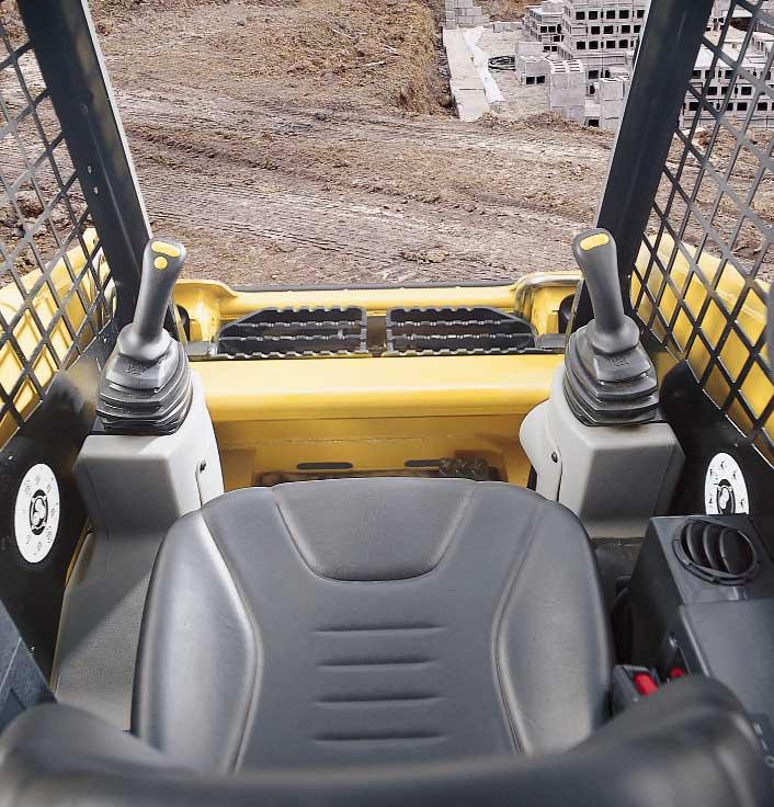 Operator s Station Ergonomic design provides a comfortable working environment. Cab. The Cat Multi Terrain Loader s ergonomic cab is designed to make operation easy and comfortable.