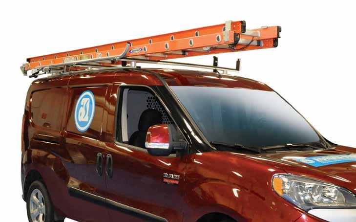 Grip Lock Ladder Rack GRIP YOUR LADDERS SECURELY WITH ADRIAN S LOCKING STYLE LADDER RACKS. Adrian s Grip-Lock racks protect the sides and roof of your van during loading and unloading ladders.