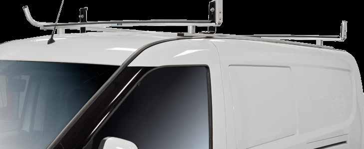 PROMASTER CITY GRIP-LOCK RACK FEATURES AND BENEFITS Heavy-Duty actuating arm firmly grips ladder rungs to prevent shifting of ladder on rack. Gripping mechanism is lockable.