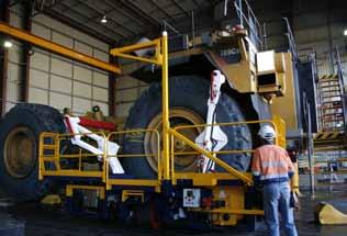 removal and installation of wheel assemblies from a range of earthmoving and plant equipment.