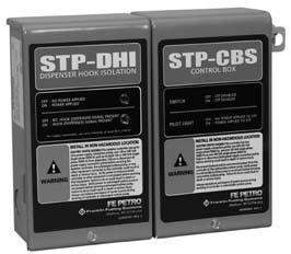 STP-DHI, isolates up to eight, 120 Volt dispenser handles Notes: 1.