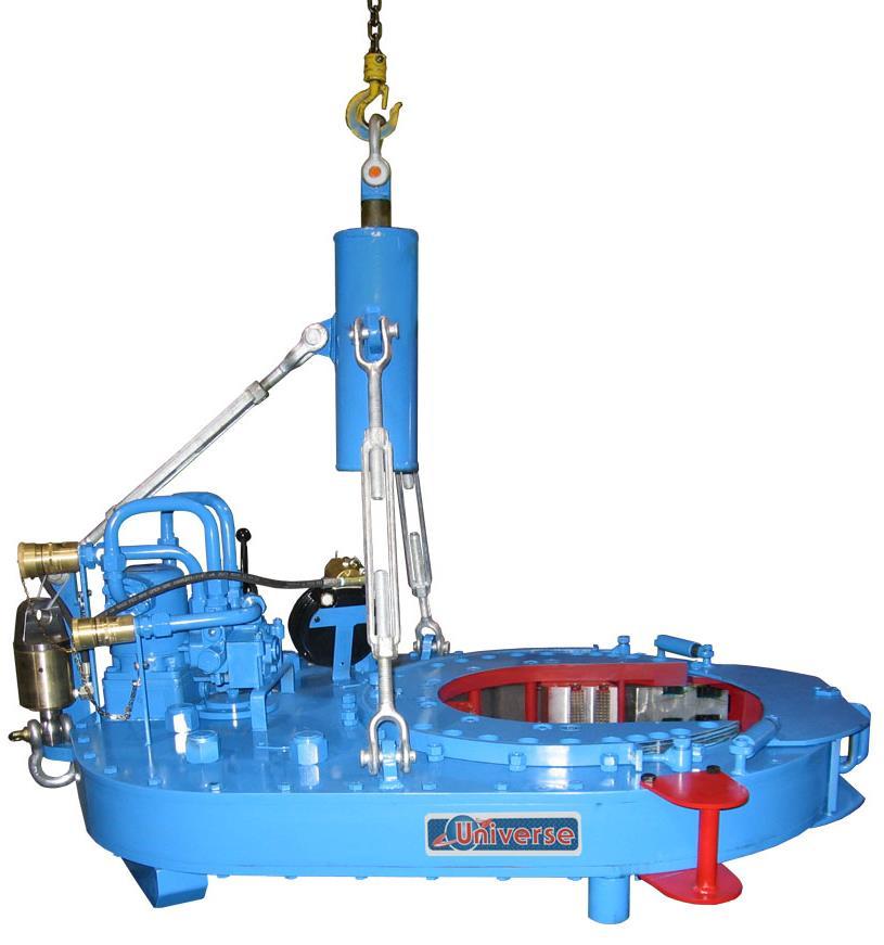 20 Casing Tong (Standard P/N 01C20G, Upgrade P/N 01C20J-30) Description: Hydraulic powered casing tong, 2 speed, with 3 jaw biting system, built in spring hanger, leveling system, door safety