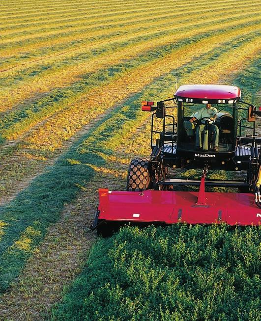 4 Self-Propelled Windrowing M Series Windrower Tractors To achieve revolutionary speed we started with a