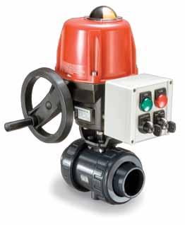 optional extra switches, feedback potentiometer and feedback transmitter Q Series Electric Type 21 ball valves up to 3 3 in-lbs torque On-Off (3 wire) adjustable travel, optional On-Off (2 wire),