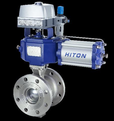 VQF Series V-port Segment Ball Valve (Flange) ISO9001 & CE Accredited Overview The Hiton VQF series v-port segment ball valve is primarily designed for flow control, and it can also be used for