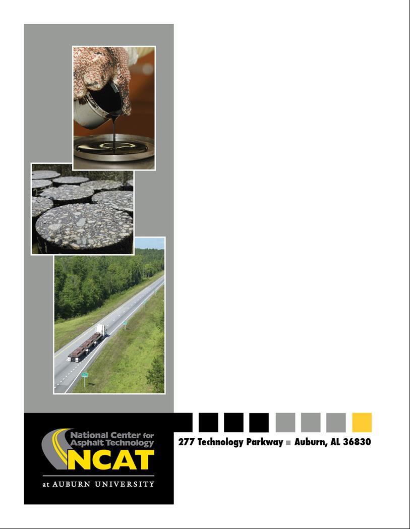 NCAT Report 13-09 EFFECT OF FRICTION AGGREGATE ON HOT MIX
