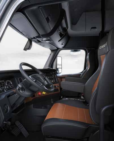 DRIVER EXPERIENCE FIRST-CLASS DESIGN We ve made the layout of the new Cascadia even better than previous models.