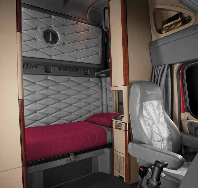 Even the fabrics and surfaces resist stains. This sleeper is designed for the rigors of the open road.