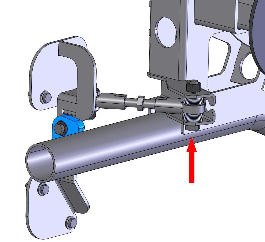 F. INSTALL AND ADJUST THE TURNBUCKLE LINKAGE 1. Set the Turnbuckle Linkage so that the ends are threaded on equally and about 6.5-7 from center to center 2.