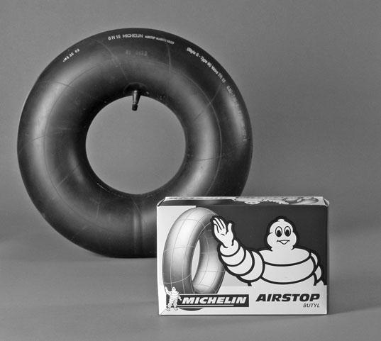 When mounting a new tube-type tire, Michelin recommends that a new tube be used. Dust the tube and the inside of the tire with tire talc or soapstone before installing the tube.