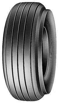 a standard radial tire. Because of its unique design, the tread rubber works under less tension and therefore, is much less vulnerable to cuts and damage.