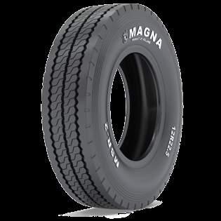 MSR The Magna MSR is a steer axle tyre for regional distance traffic. New wide tread pattern and shoulder for regular wear and extended tyre life in demanding off-road application.