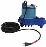 88 TLL 707 COMPLETE PUMP 00 WITH 0 CORD MODEL E-CIM SUBMERSIBLE SUMP/EFFLUENT PUMP VOLT, MPS, /0 HP, UP TO 70 GPM HNDLES UP TO / SOLIDS / FPT CONNECTION.