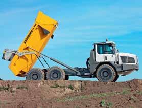 Well design equipment Engine concept Power and smoothness Braking Higher handling capacity Hydraulic system Dump body heating system The powerful Liebherr diesel engine produces 270 kw and gives the