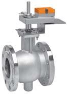 V Ball Control Valves with n Fail-Safe Actuators 2-way Valve with Stainless Steel Ball and Stem Valve Specifications Service chilled or hot water, up to 60% glycol, steam Flow Characteristicequal