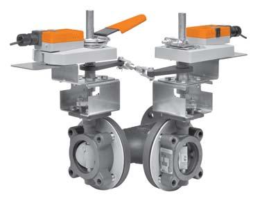 BUTTERFLY VALVES F6 ANSI 300 Class Butterfly Valves with n Fail-Safe Actuators 2-way and 3-way Valves, Reinforced Teflon Seat, 316 Stainless Disc Valve Specifications Service chilled or hot water, up