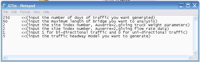 MAIN BODY OF WORK 5.1.1 Generate.exe The Generate.exe phases takes the one week of recorded traffic data and extrapolates this data out for a given time period. The input data file for Generate.