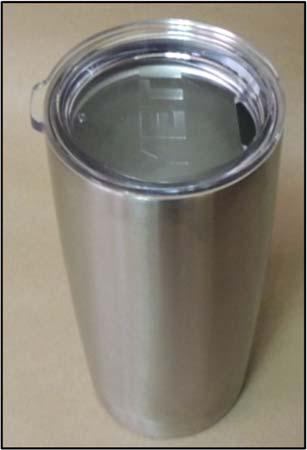 Rambler Tumbler; the design, appearance, and placement of the style line around the base of the YETI 20 oz.