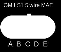 GM LS1 5 wire MAF (2001-2006) This MAF also includes an intake air