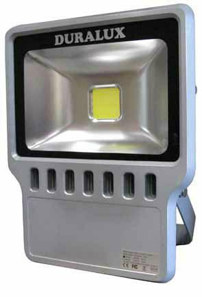 The DURALUX flood lights feature robust waterproof, aluminium housings with large heat sinks allowing efficient heat dissipation ensuring the life span of 50,000 hours is maintained.