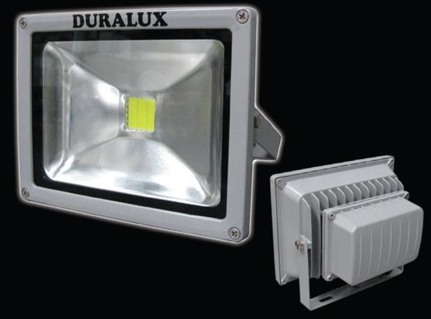 20W FLOOD LIGHT DURALUX L.E.D. FLOOD LIGHTS The 20W Duralux L.E.D. flood light is a popular light and is excellent for lighting up small areas.