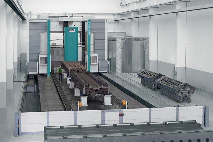 STRUCTURAL FEATURES VERTIRAM gantry type vertical machining centers complement PAMA product range offering a machine
