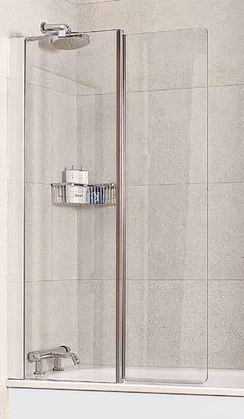 The Standard Bath Screen presents clean and uncomplicated lines, offering a sleek and stylish over the bath showering solution.