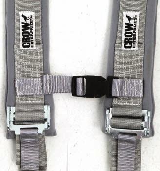 75 Sternum latch. TIE DOWNS Part #11584 Racer Net $22.95 Heavy duty tie down. Length: 2" x 8'. Available in black only.