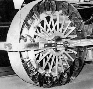 Hoop-spring wheel developed by Bendix