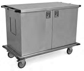 HEALTHCARE Stainless Steel Closed Case Carts EG8091 Catalog Section 5 Type 300 series stainless steel construction. 16-gauge stainless steel top. 18-gauge stainless steel cabinet.