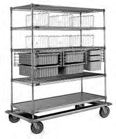 Catalog Section 5 HEALTHCARE Exchange Carts (Patent #5,390,803) Patented QuadTruss Design makes shelves up to 25% stronger and provides a retaining ledge for increased strength and product retention.